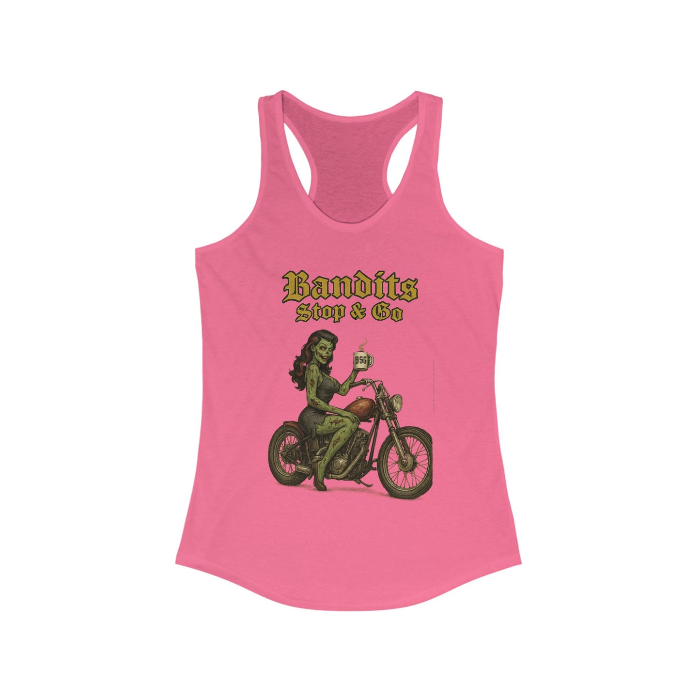 Pin-up zombie Women's Ideal Racerback Tank