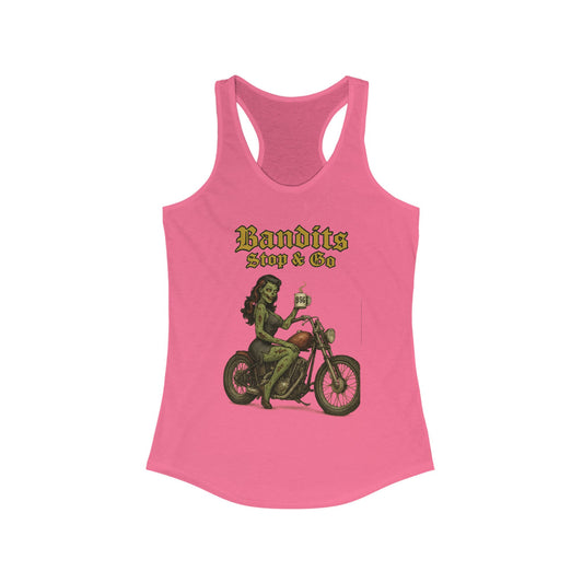 Pin-up zombie Women's Ideal Racerback Tank