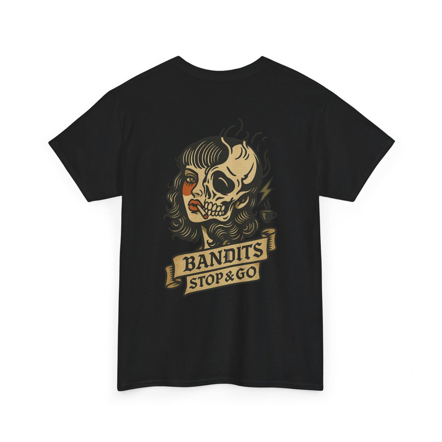 Coffee Addict Tee — "Coffee, Addictive, in Life and Afterlife" T-Shirt